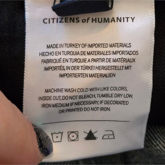 Citizens of Humanity y2k Paloma Wide Leg Baggy Jeans in Devine Dark Wash Size 33 - Picture 13 of 16